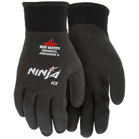Mcr Safety Gloves, Ninja Ice, 7Ga Inside -15Ga Outside S, 12PK N9690FCS